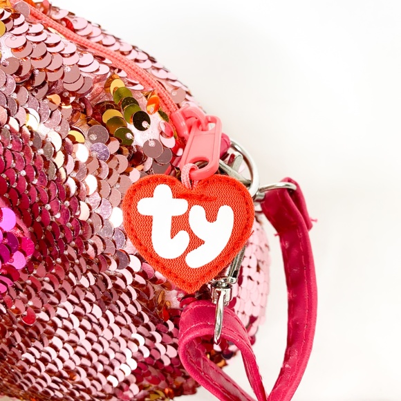 TY Fashion Gilda the Flamingo Sequin Purse - Picture 4 of 4